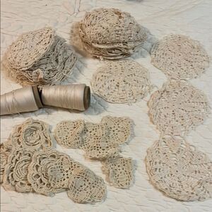 Elegant Cream Crochet circles